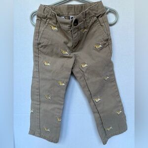 Janie and Jack Toddler Pants – Size 2T – Basset Hound Dog Print